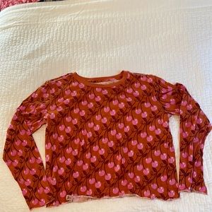 Maeve Anthropologie cherry print size large